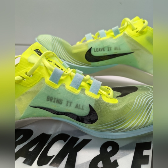 Nike Zoom Victory 5 XC Volt Mint Foam AJ0847-702 Track Field Distance Spikes 6.5 - Picture 3 of 8